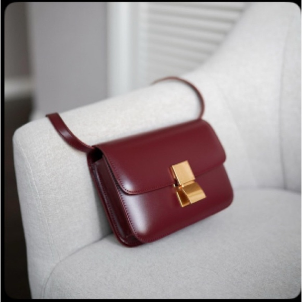 Leather Box Bag Red GHW